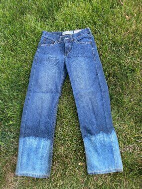 Child Youth Boy's 12 Slim Ombre Bleach Dye Jeans